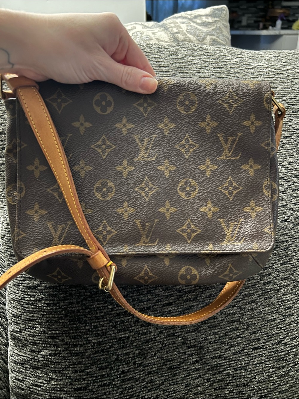 Louis Vuitton Monogram Canvas Crossbody in Brown and Tan